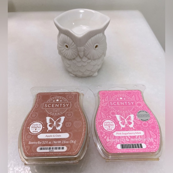 Scentsy Other Scentsy Owl Plug In Warmer With Two Wax Bars Candle